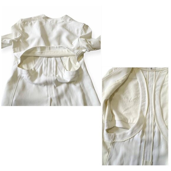 Helmut Lang Torsion‎ White Cutout Blazer, Size 4 - Picture 10 of 16